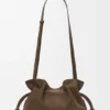 Medium Flamenco Clutch in Grained Nubuck Medium Flamenco Clutch in Grained Nubuck