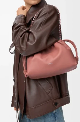 Medium Flamenco Purse in Mellow Nappa Lambskin