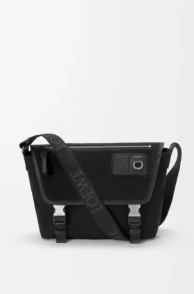 Medium Flex Messenger in Canvas and Suede