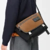 Medium Flex Messenger in Canvas and Suede