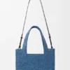 Medium Loewe Font Tote in Raffia Medium Loewe Font Tote in Raffia