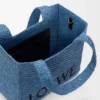Medium Loewe Font Tote in Raffia Medium Loewe Font Tote in Raffia