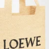 Medium Loewe Font Tote in Raffia Medium Loewe Font Tote in Raffia