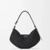 Medium Loewe Swing Bag in Raffia and Calfskin Medium Loewe Swing Bag in Raffia and Calfskin