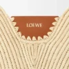 Medium Loewe Swing Bag in Raffia and Calfskin Medium Loewe Swing Bag in Raffia and Calfskin
