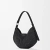 Medium Loewe Swing Bag in Raffia and Calfskin Medium Loewe Swing Bag in Raffia and Calfskin
