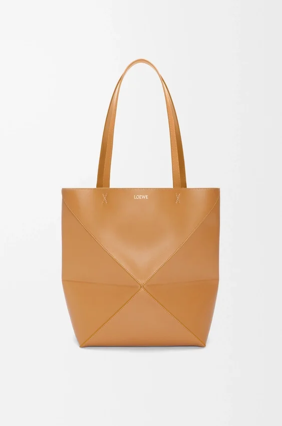 Medium Puzzle Fold Tote in Shiny Calfskin Medium Puzzle Fold Tote in Shiny Calfskin