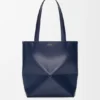 Medium Puzzle Fold Tote in Shiny Calfskin Medium Puzzle Fold Tote in Shiny Calfskin