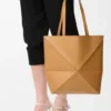 Medium Puzzle Fold Tote in Shiny Calfskin Medium Puzzle Fold Tote in Shiny Calfskin