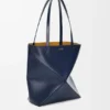 Medium Puzzle Fold Tote in Shiny Calfskin Medium Puzzle Fold Tote in Shiny Calfskin