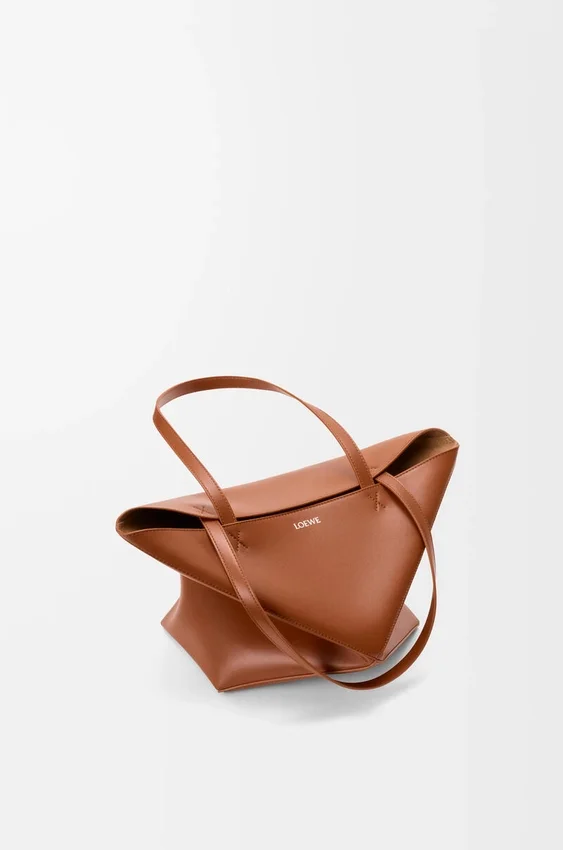 Medium Puzzle Fold Tote in Shiny Calfskin Medium Puzzle Fold Tote in Shiny Calfskin