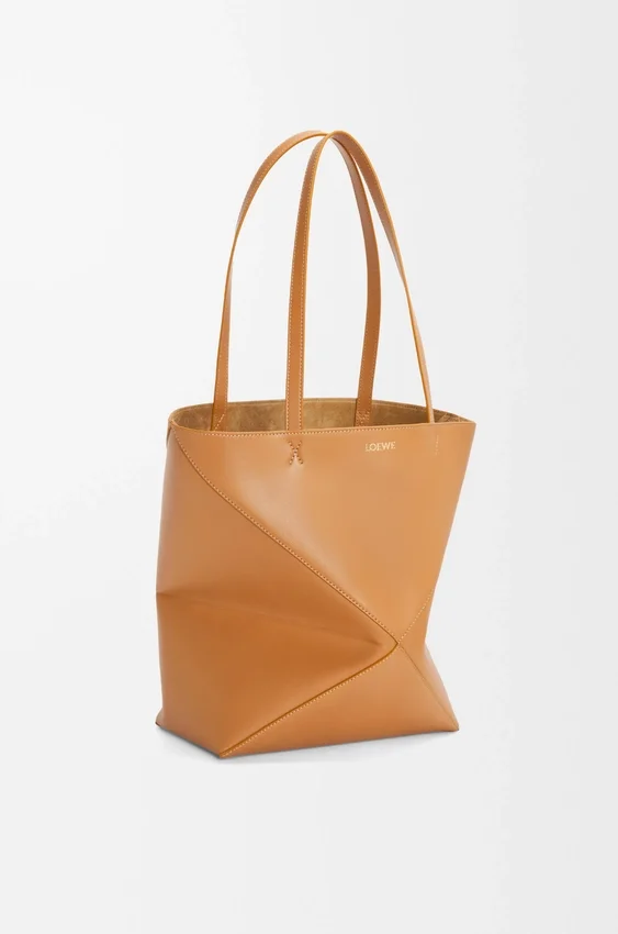 Medium Puzzle Fold Tote in Shiny Calfskin Medium Puzzle Fold Tote in Shiny Calfskin