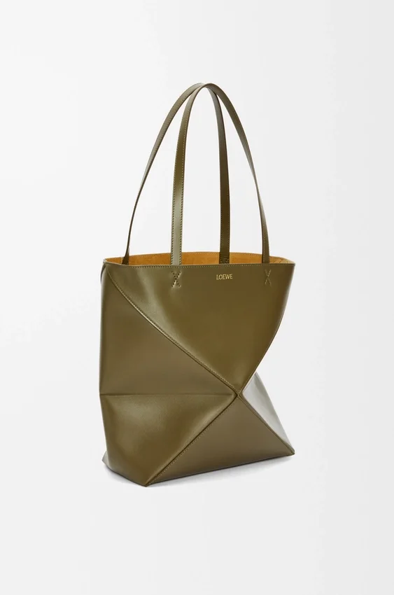 Medium Puzzle Fold Tote in Shiny Calfskin Medium Puzzle Fold Tote in Shiny Calfskin