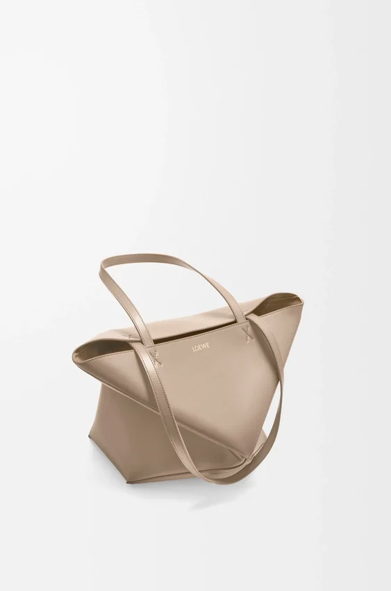 Medium Puzzle Fold Tote in Shiny Calfskin Medium Puzzle Fold Tote in Shiny Calfskin