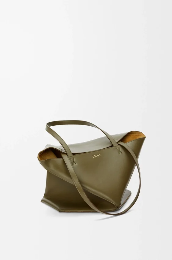 Medium Puzzle Fold Tote in Shiny Calfskin Medium Puzzle Fold Tote in Shiny Calfskin