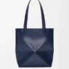 Medium Puzzle Fold Tote in Shiny Calfskin Medium Puzzle Fold Tote in Shiny Calfskin