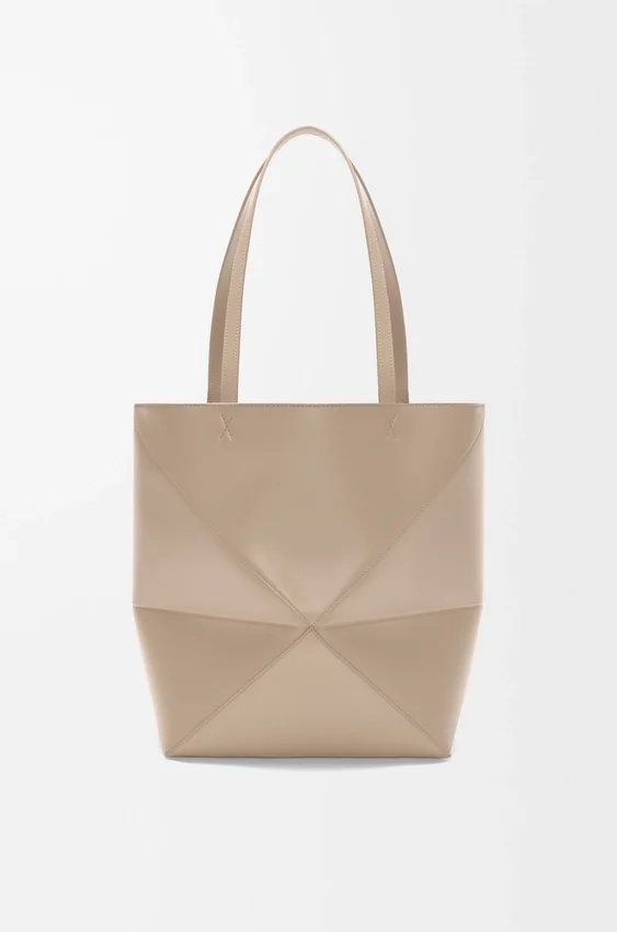 Medium Puzzle Fold Tote in Shiny Calfskin Medium Puzzle Fold Tote in Shiny Calfskin