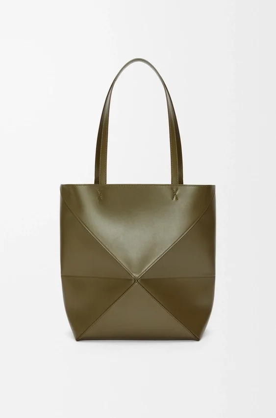 Medium Puzzle Fold Tote in Shiny Calfskin Medium Puzzle Fold Tote in Shiny Calfskin
