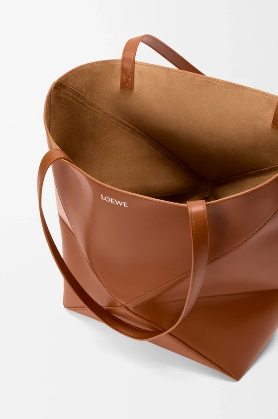 Medium Puzzle Fold Tote in Shiny Calfskin Medium Puzzle Fold Tote in Shiny Calfskin