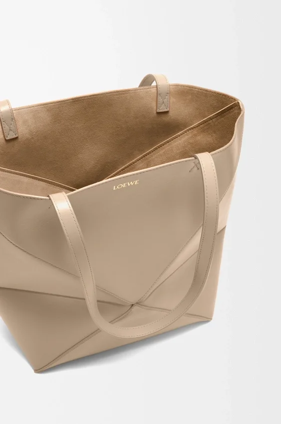 Medium Puzzle Fold Tote in Shiny Calfskin Medium Puzzle Fold Tote in Shiny Calfskin