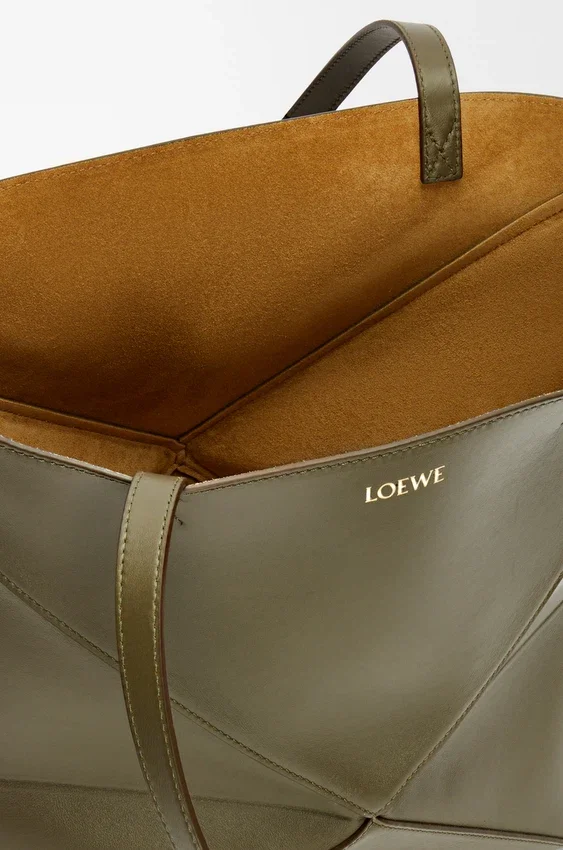 Medium Puzzle Fold Tote in Shiny Calfskin Medium Puzzle Fold Tote in Shiny Calfskin