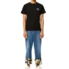 Men”S Loewe Anagram Classic Embroidered Cotton Round Neck Short Sleeve Black H6109230Cr-1100