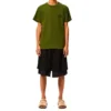 Men”S Loewe Anagram Classic Embroidered Cotton Round Neck Short Sleeve Green H6109230Cr-4160