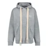 Men”S Loewe Anagram Embroidered Hooded Long Sleeves Gray H6109701Si