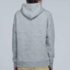 Men”S Loewe Anagram Embroidered Hooded Long Sleeves Gray H6109701Si