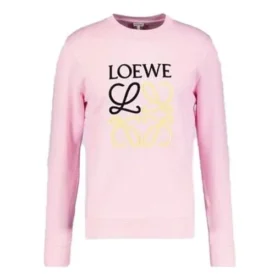 Men”S Loewe Anagram Embroidered Sports Long Sleeves Pink Red H6109900Cr-7080 Men”S Loewe Anagram Embroidered Sports Long Sleeves Pink Red H6109900Cr-7080