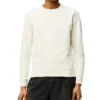 Men”S Loewe Anagram Logo Embroidered Cotton Pullover Creamy White H526341Xa1-2370