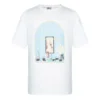 Men”S Loewe Aw19 Painting Short Sleeve White H6299720Si