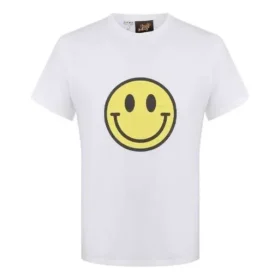 Men”S Loewe Chest Smiling Face Printing Pure Cotton Short Sleeve White H616341X87-2100 Men”S Loewe Chest Smiling Face Printing Pure Cotton Short Sleeve White H616341X87-2100