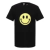 Men”S Loewe Chest Yellow Smiling Face Short Sleeve Black H616341X87-1100