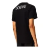 Men”S Loewe Chest Yellow Smiling Face Short Sleeve Black H616341X87-1100