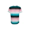 Men”S Loewe Cotton Stripe Embroidered Logo Short Sleeve H6109950Pc-9990