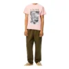 Men”S Loewe Ken Heyman Printing Cotton Short Sleeve Pink H6109980Pc-7080
