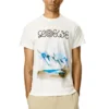 Men”S Loewe White Snow Mountain Printing Short Sleeve White H6299983Pc-2100