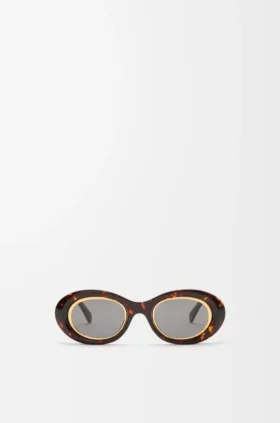 Mini Anagram Oval Sunglasses