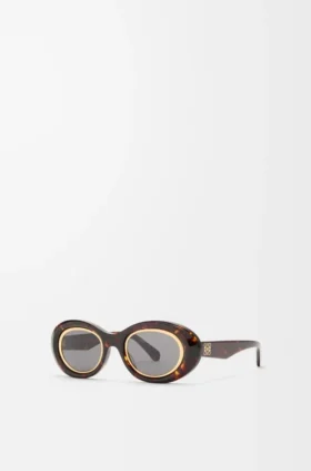 Mini Anagram Oval Sunglasses