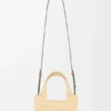 Mini Loewe Font Tote in Raffia Mini Loewe Font Tote in Raffia