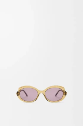Mini Oval Slim Sunglasses