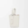 Mini Pebble Bucket Bag in Soft Grained Calfskin