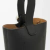 Mini Pebble Bucket Bag in Soft Grained Calfskin