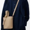 Mini Pebble Bucket Bag in Soft Grained Calfskin