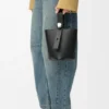 Mini Pebble Bucket Bag in Soft Grained Calfskin