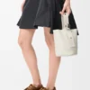 Mini Pebble Bucket Bag in Soft Grained Calfskin