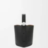 Mini Pebble Bucket Bag in Soft Grained Calfskin
