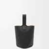 Mini Pebble Bucket Bag in Soft Grained Calfskin
