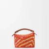 Mini Puzzle Edge Bag in Raffia and Calfskin Mini Puzzle Edge Bag in Raffia and Calfskin